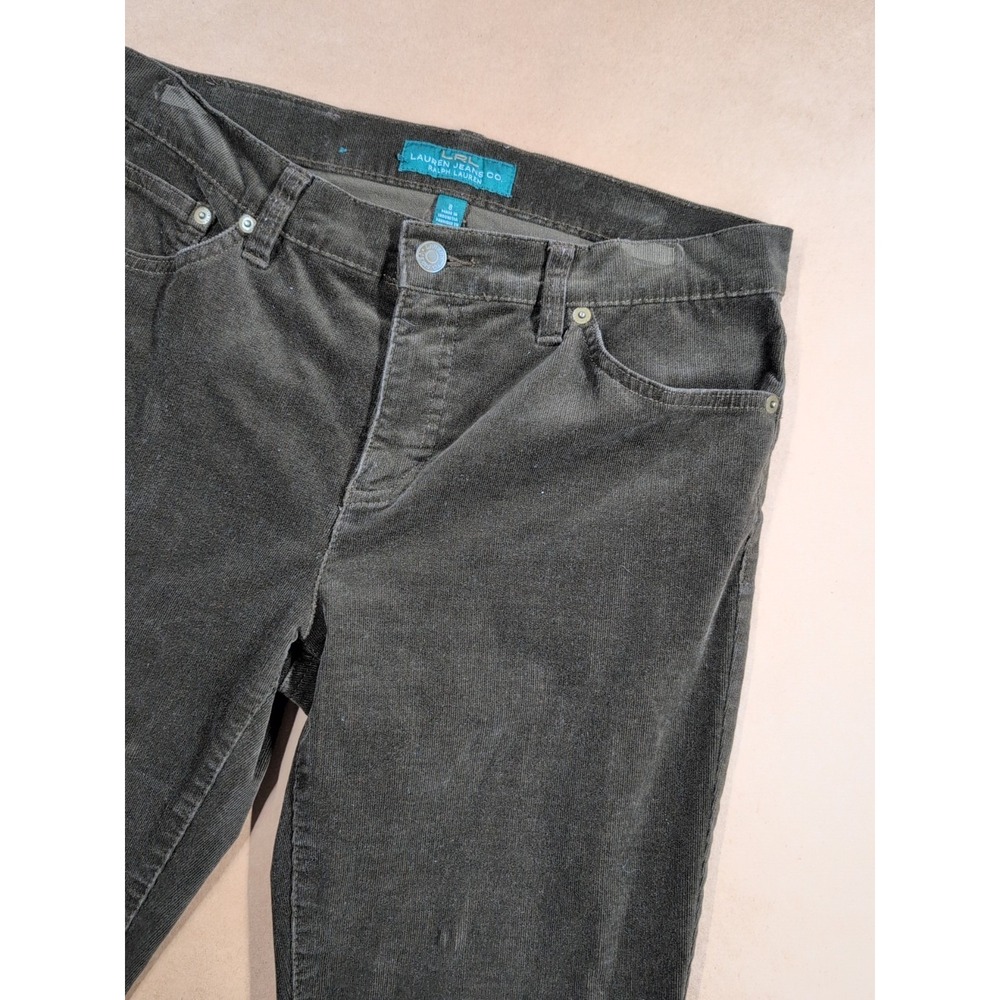 LRL Lauren‎ Ralph Lauren Women's 8 Corduroy Pants Chocolate Classic Straight